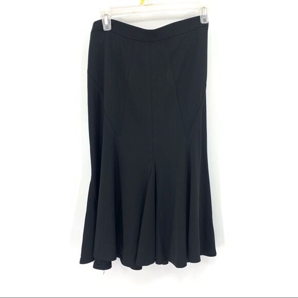 Carlisle Black Jersey Knit Trumpet Skirt - Picture 1 of 9